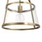Hello Honey® Fallon Gold Vintage Metal & Clear Glass Ceiling Light